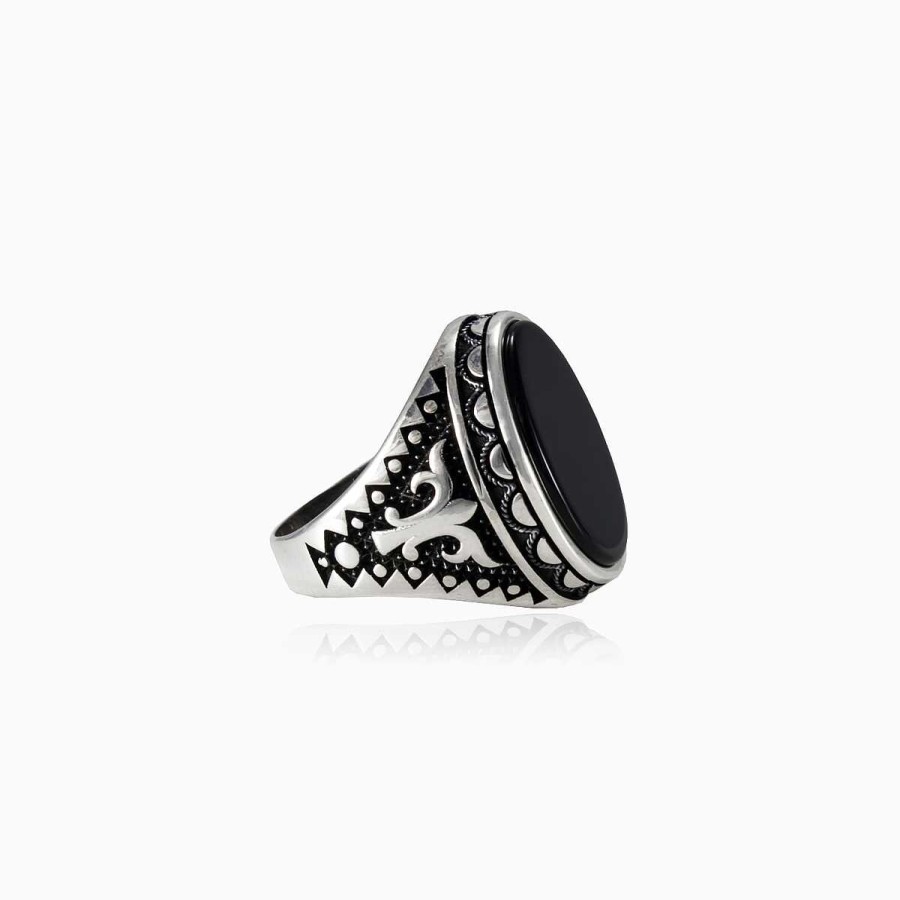 Man Monte Cristo | Ornament Onyx Ring