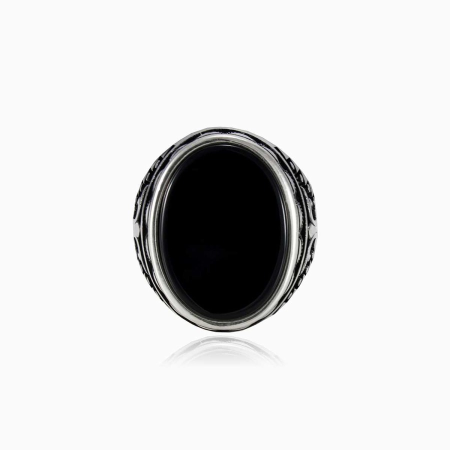 Man Monte Cristo | Ornament Onyx Ring