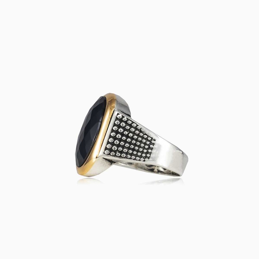 Man Monte Cristo | Briolette Dot Ring