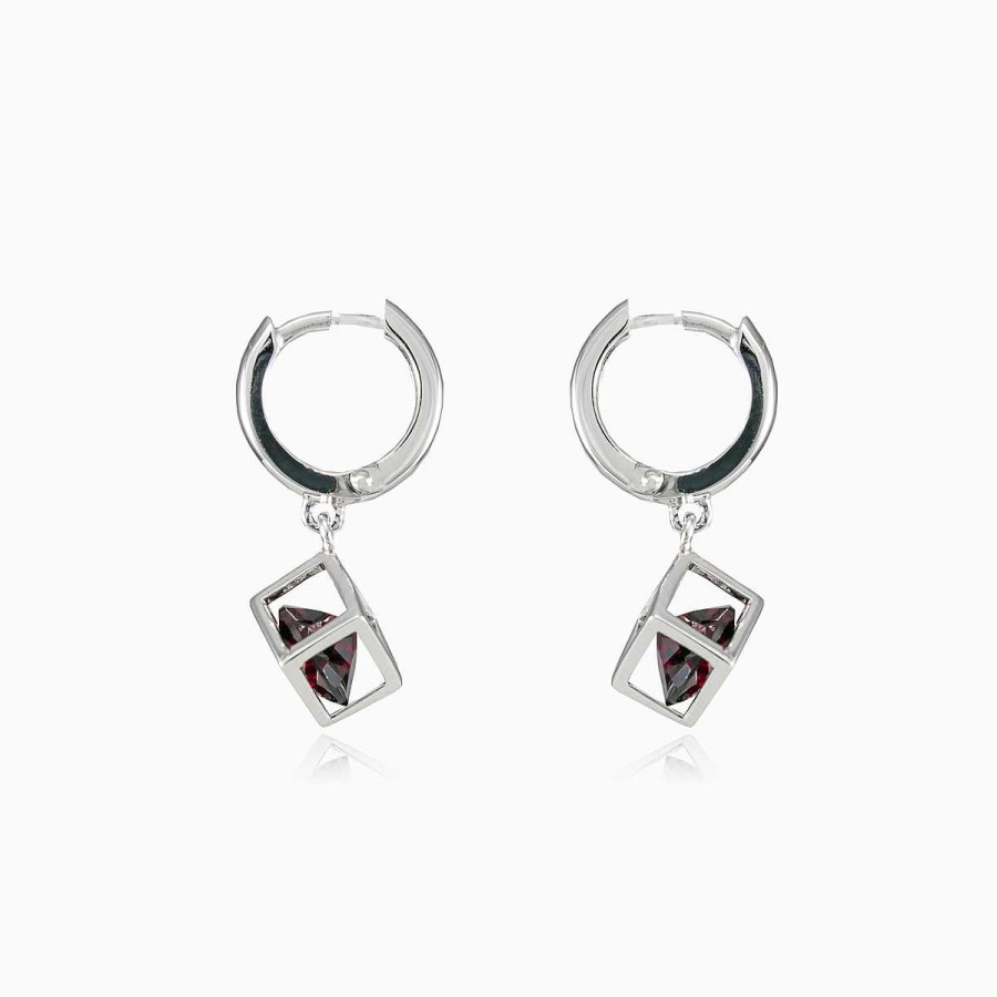 Woman Monte Cristo | Boxed Garnet Earrings