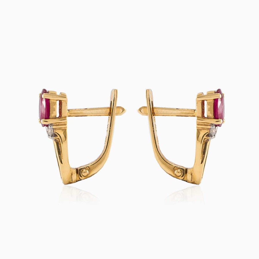 Woman Monte Cristo | Gentle Ruby Earrings