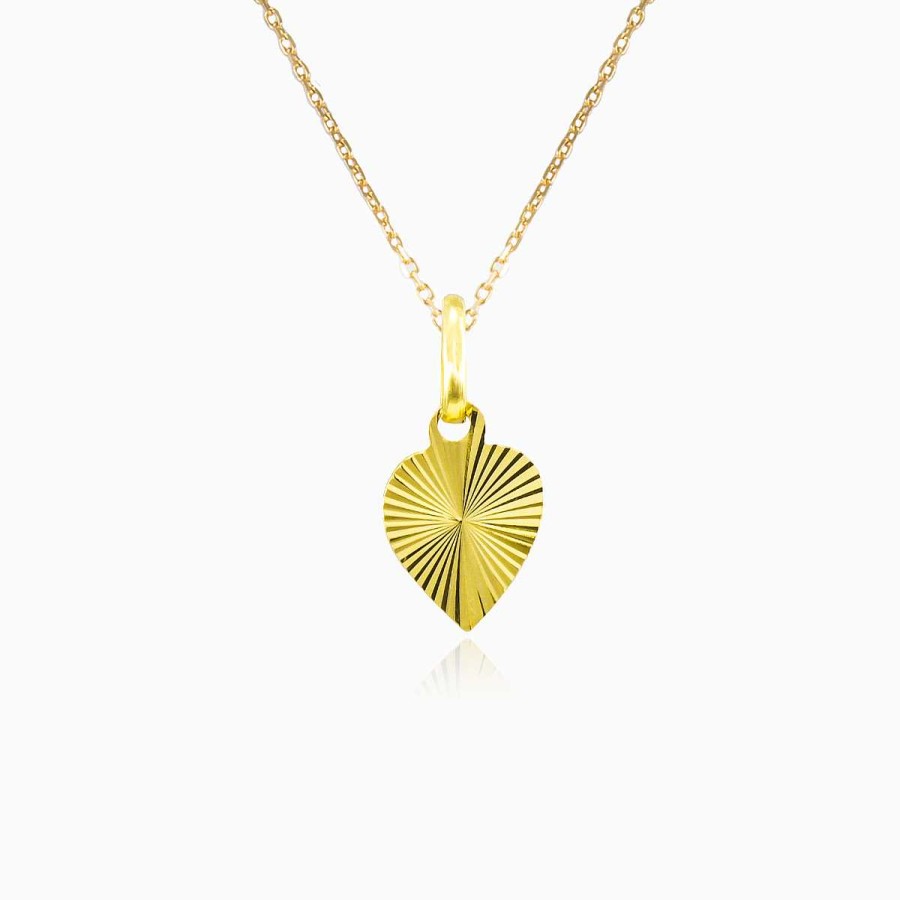 Woman Monte Cristo | Heart Gold Pendant