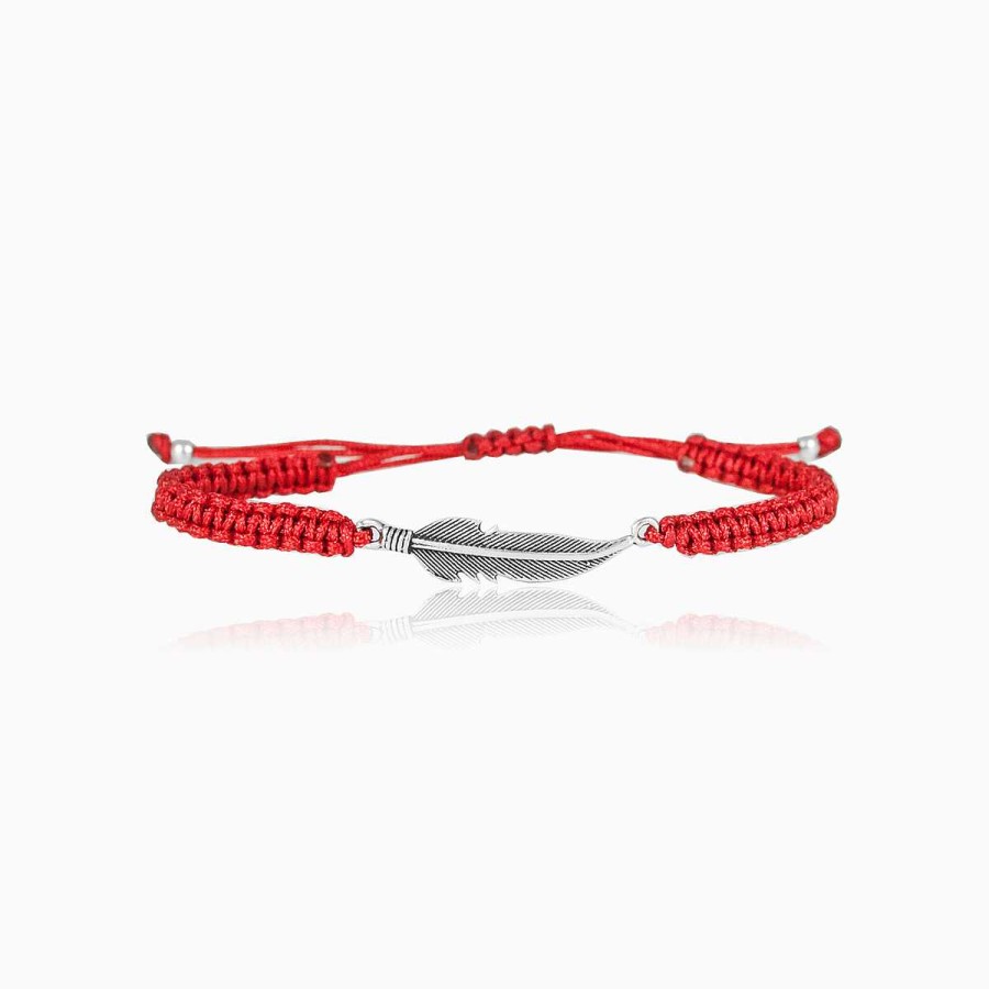 Man Monte Cristo | Red Feather Bracelet