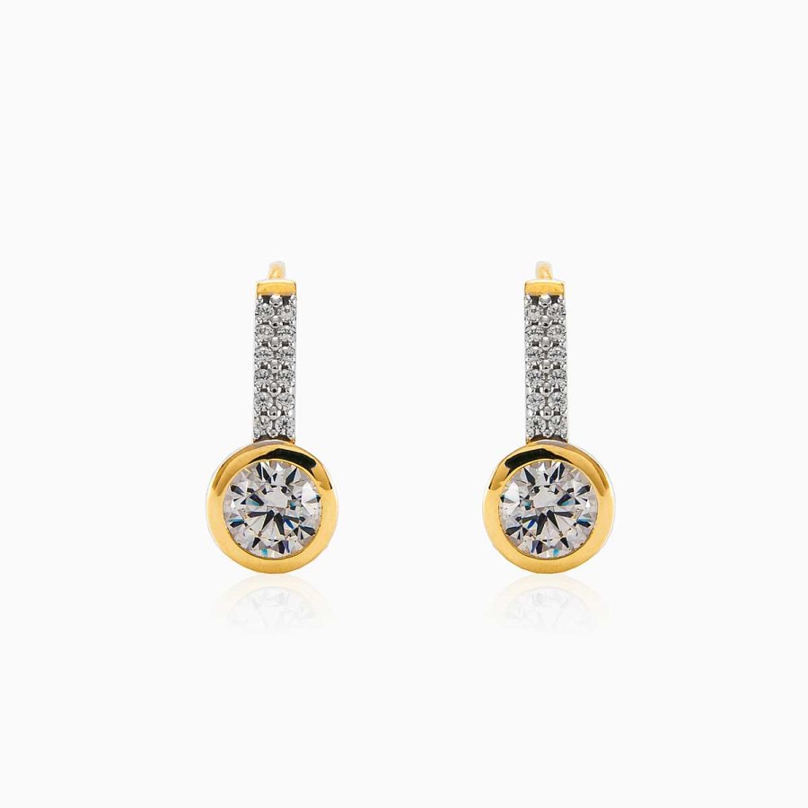 Woman Monte Cristo | Fantas A Yellow Gold Earrings