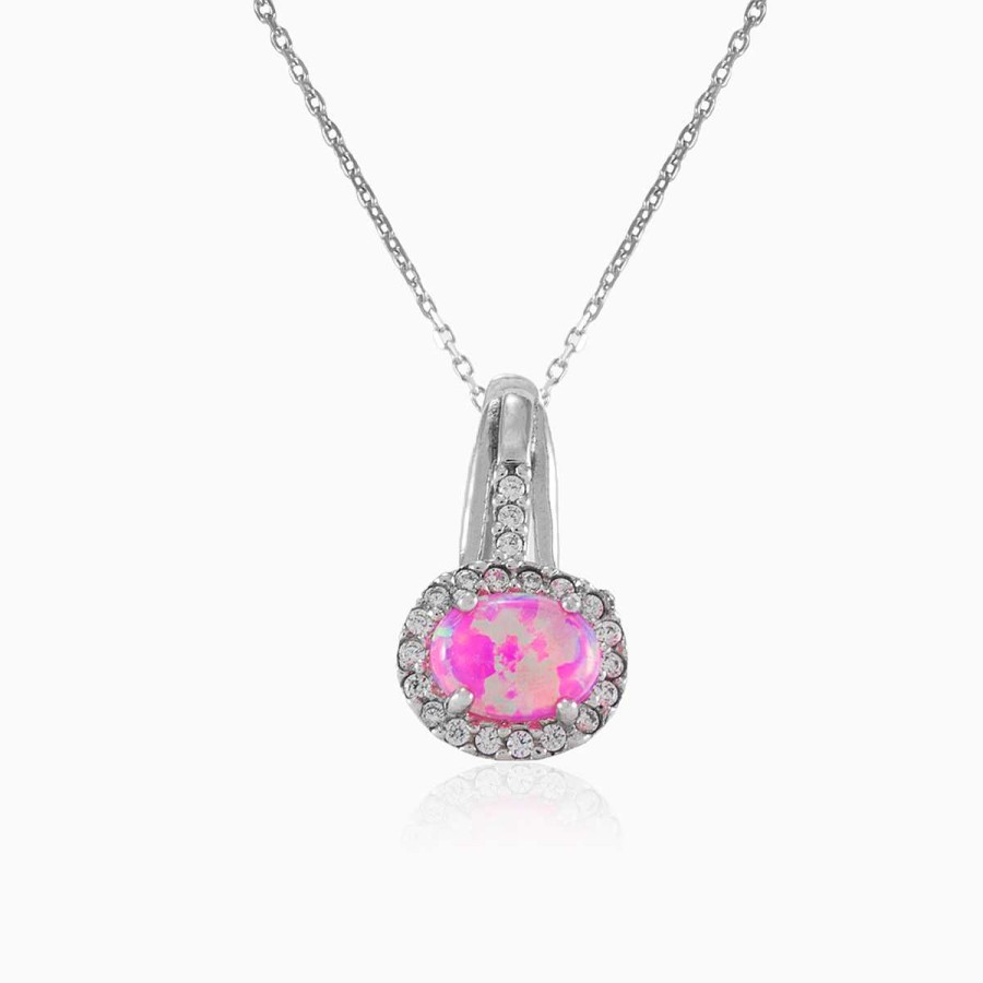 Woman Monte Cristo | Rose Opal Silver Pendant