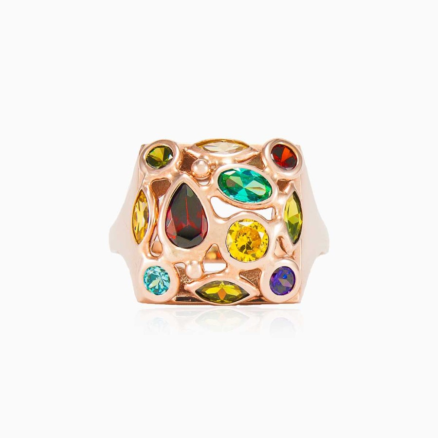 Woman Monte Cristo | Mosaico Rose Square Ring