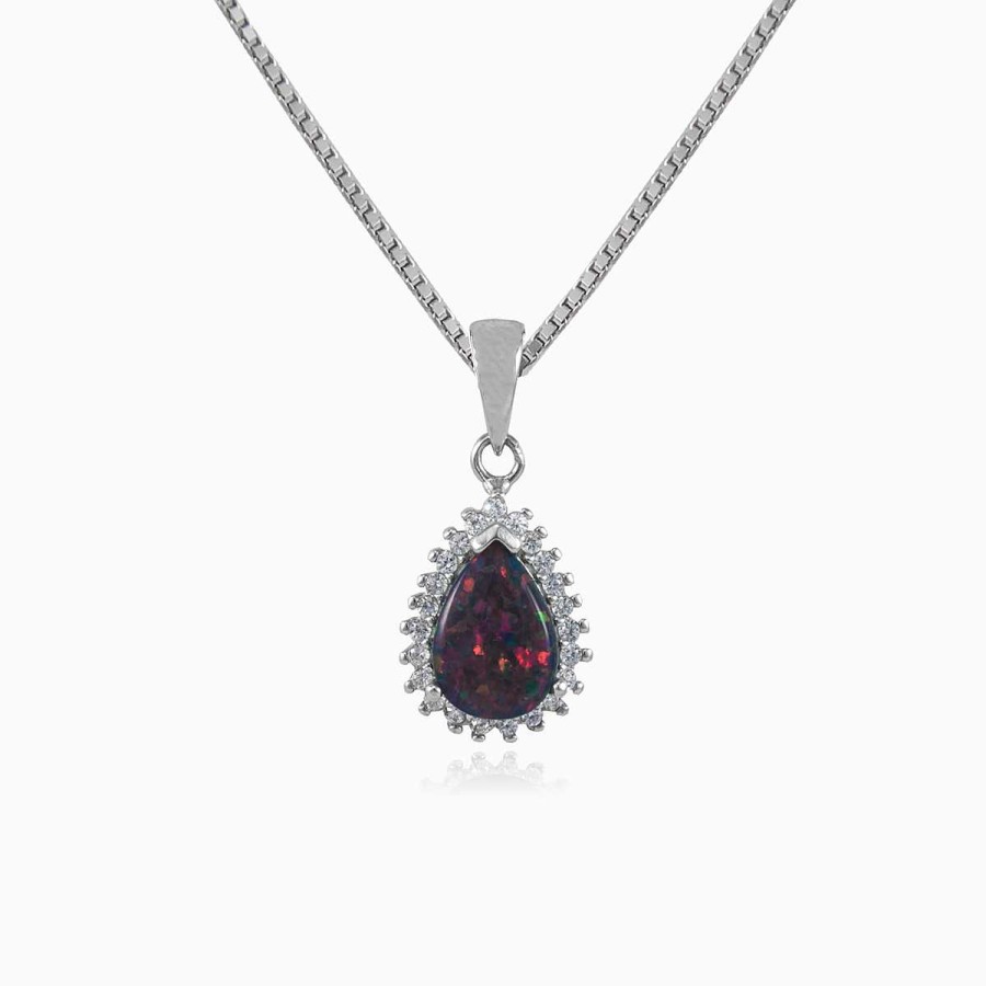 Woman Monte Cristo | Royal Black Opal Pendant