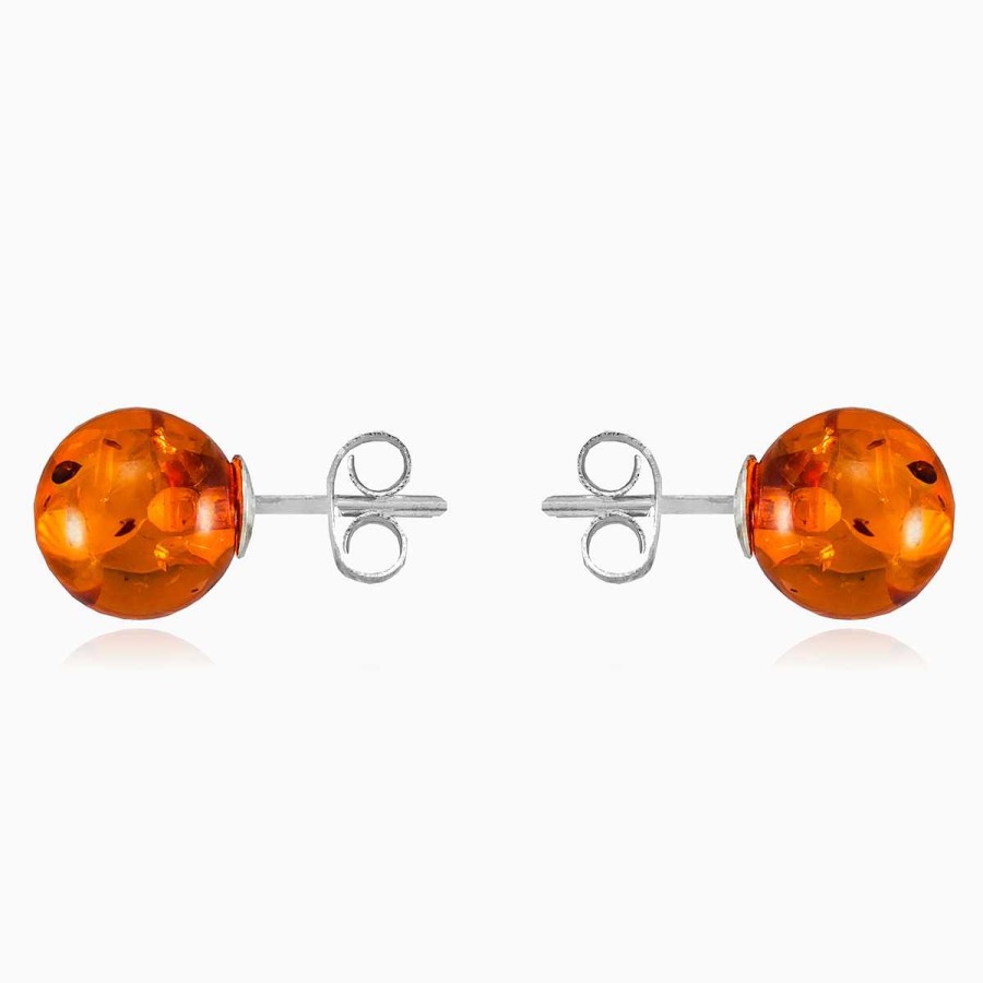 Woman Monte Cristo | Amber Ball Studs