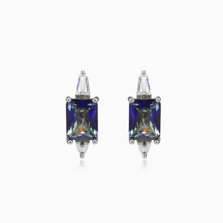 Woman Monte Cristo | Rectangle Mystic Topaz Earrings