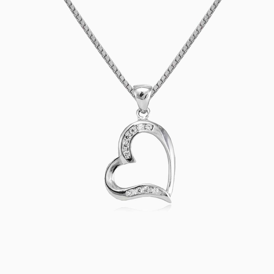 Woman Monte Cristo | Channel Heart Pendant