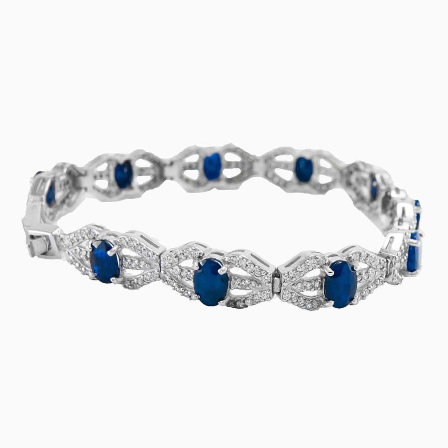 Woman Monte Cristo | Oval Sapphire Bracelet