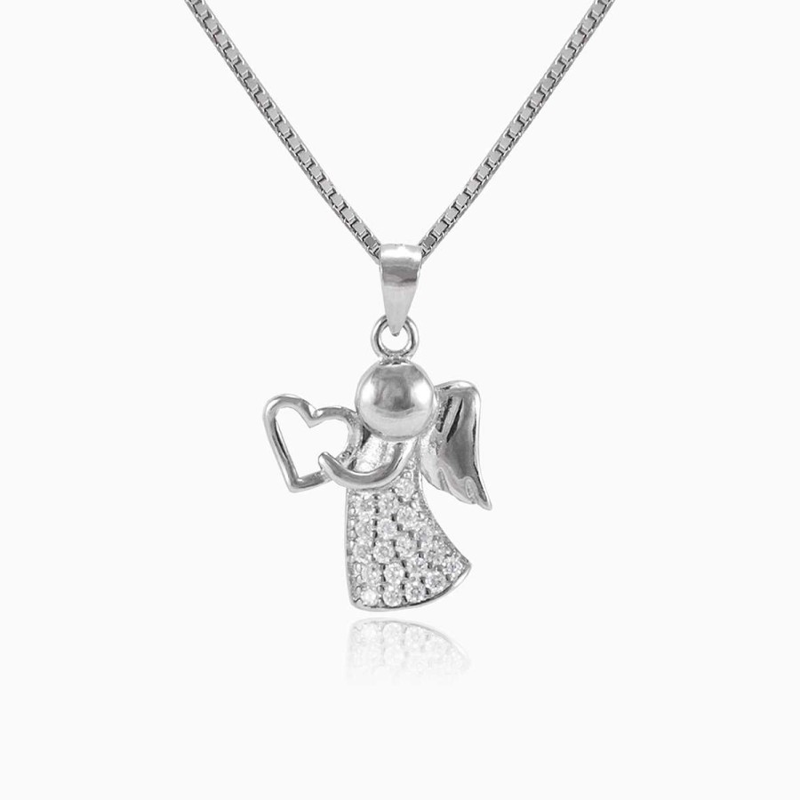 Woman Monte Cristo | Silver Lovely Angel Pendant