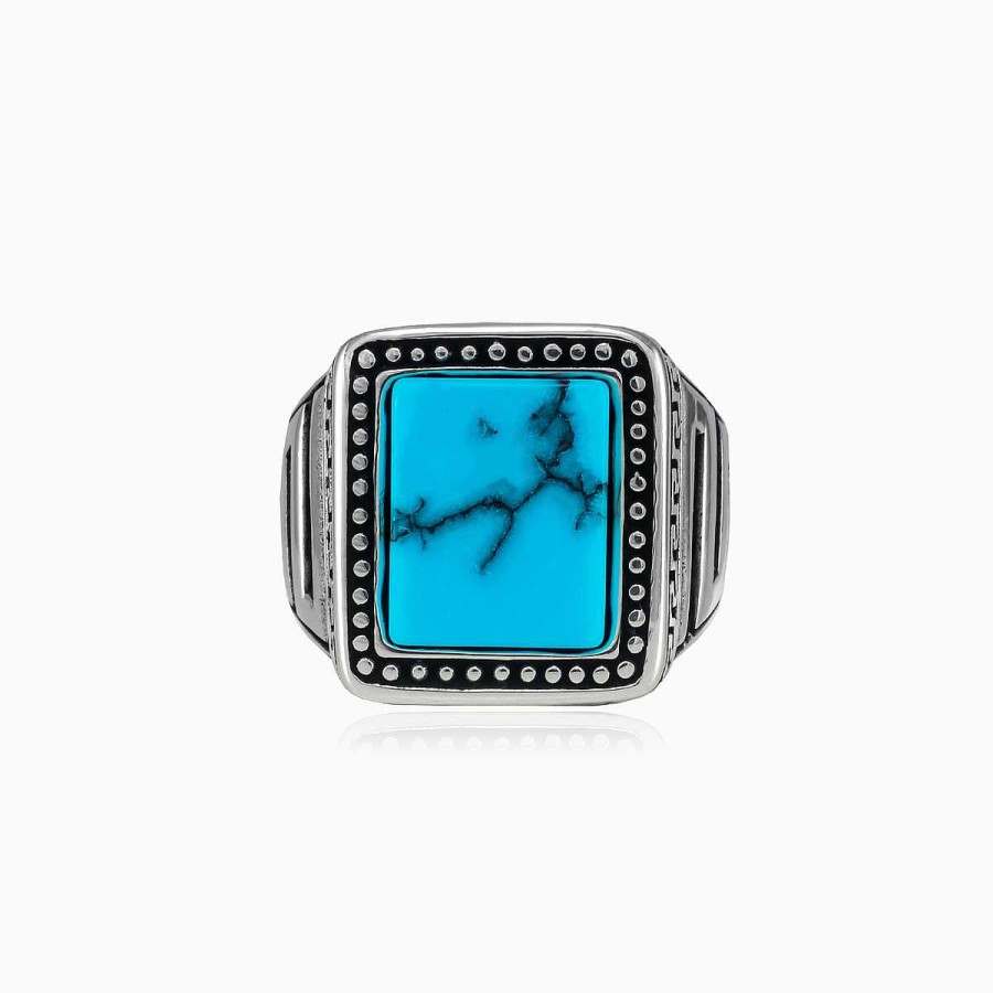 Man Monte Cristo | Dot Turquoise Ring