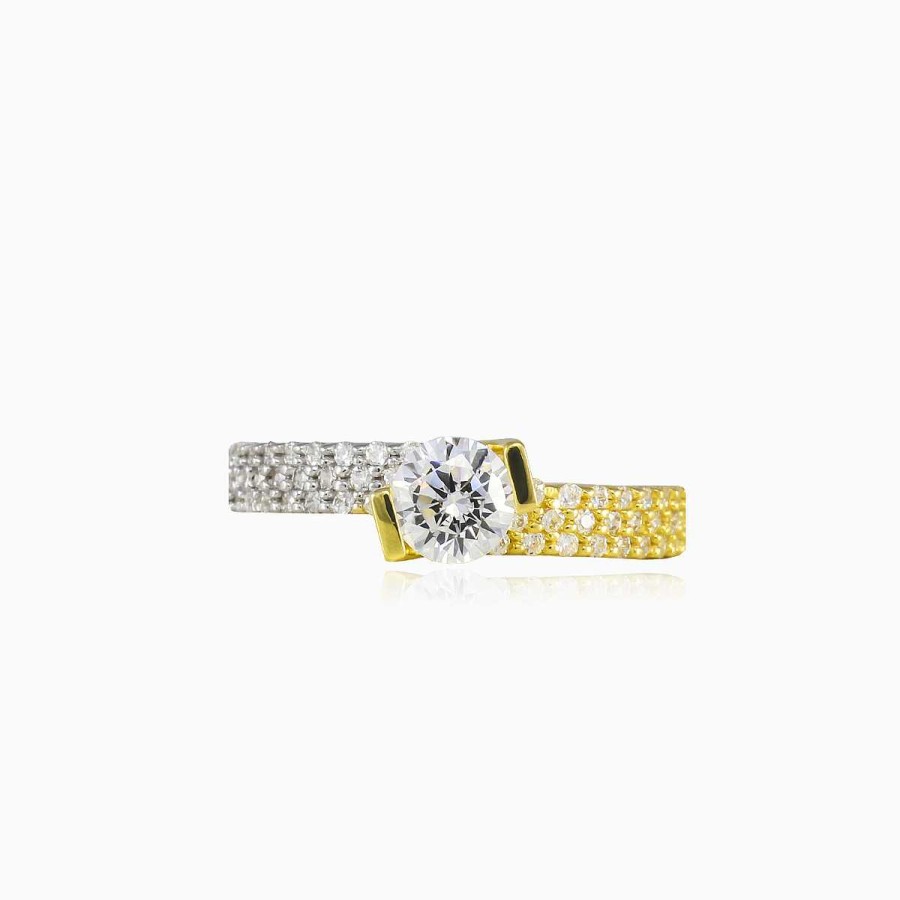 Woman Monte Cristo | Tilt Accent Gold Ring