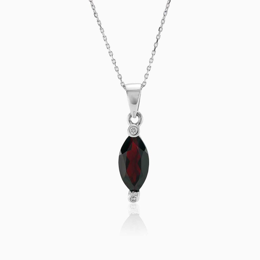 Woman Monte Cristo | Pendant With Marquise Garnet