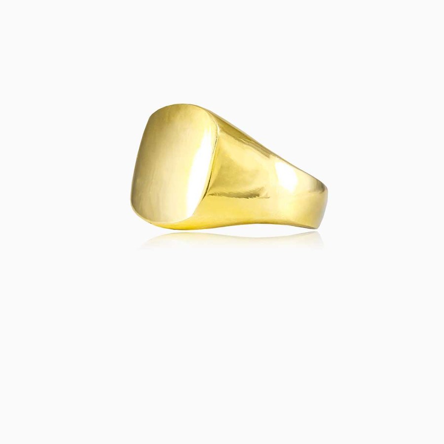 Woman Monte Cristo | Gold High Polished Square Ring