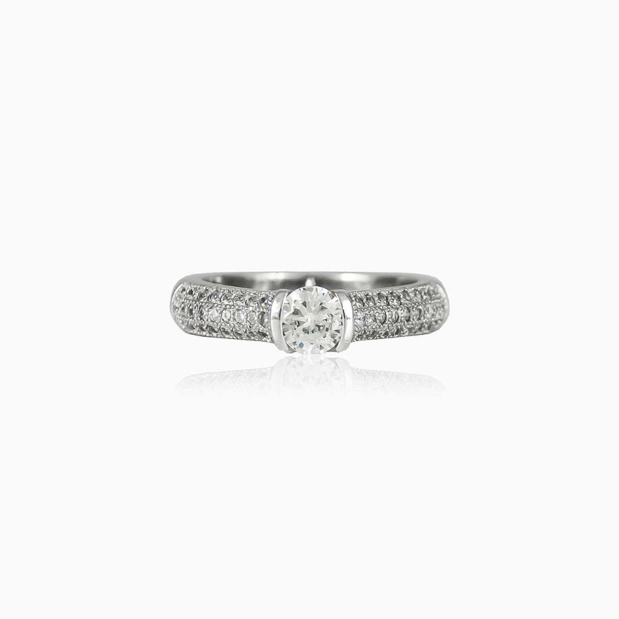 Woman Monte Cristo | Accent Semi Bezel Ring