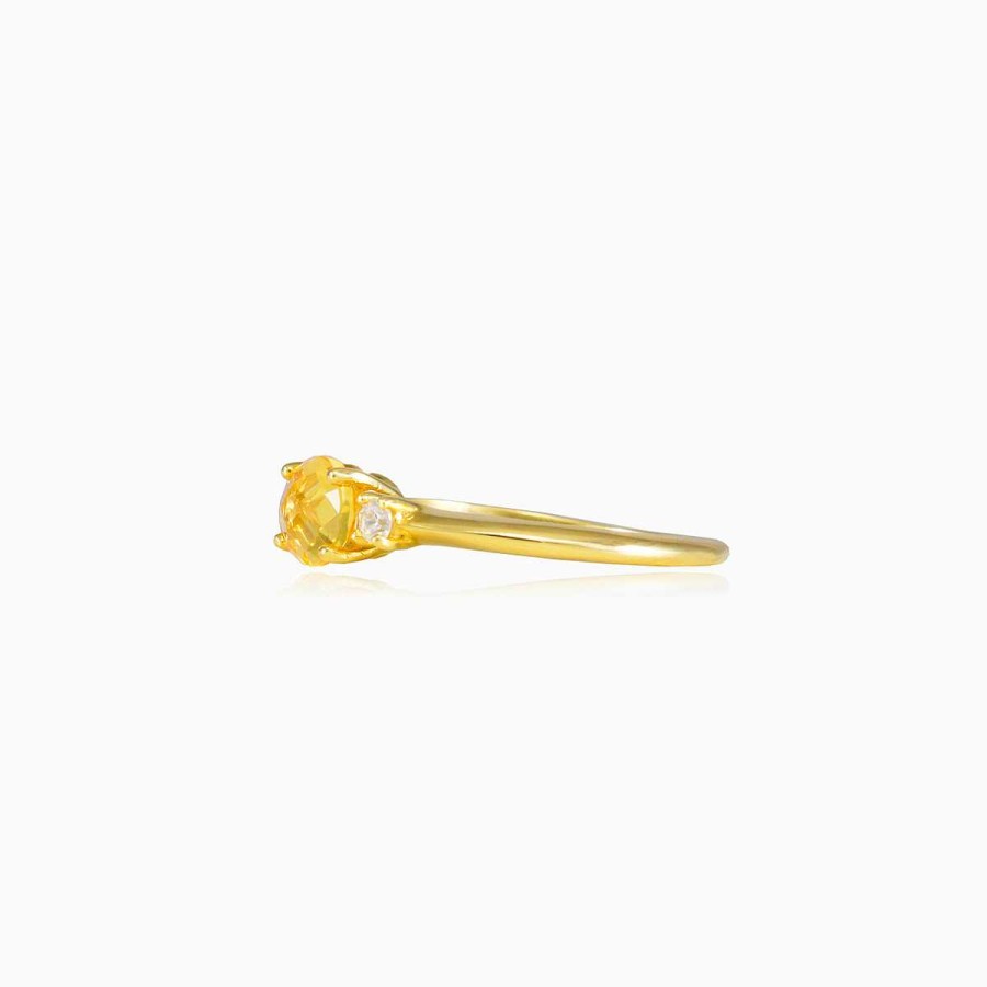 Woman Monte Cristo | Citrine Gold Ring