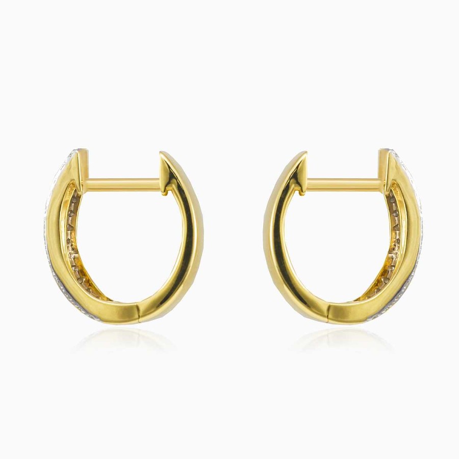 Woman Monte Cristo | Hoop Diamond Earrings