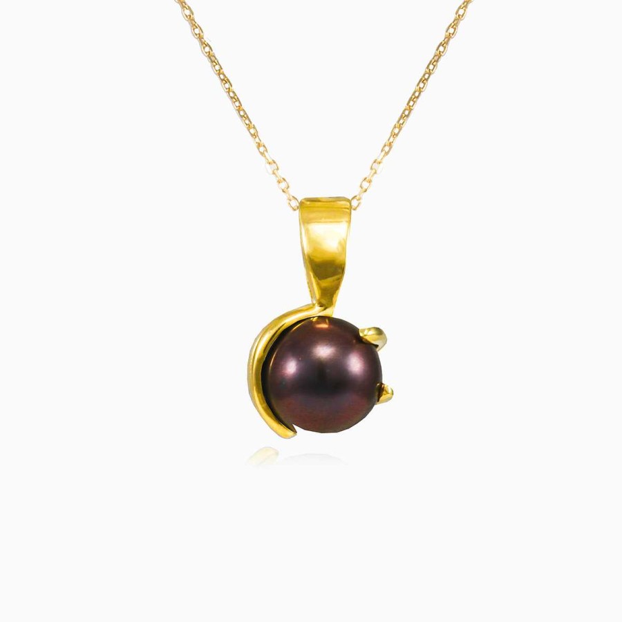 Woman Monte Cristo | Unique Black Pearl Crystal Pendant