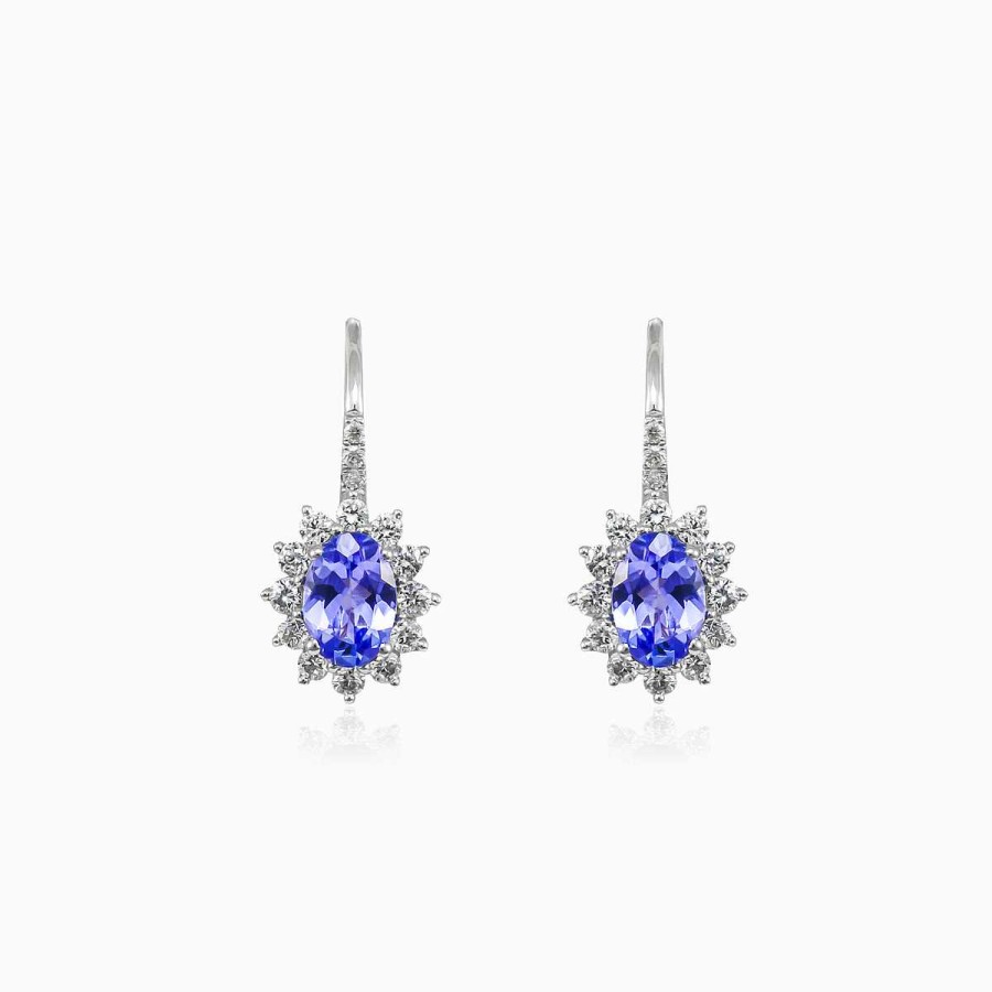 Woman Monte Cristo | Tanzanite And Diamond Earrings