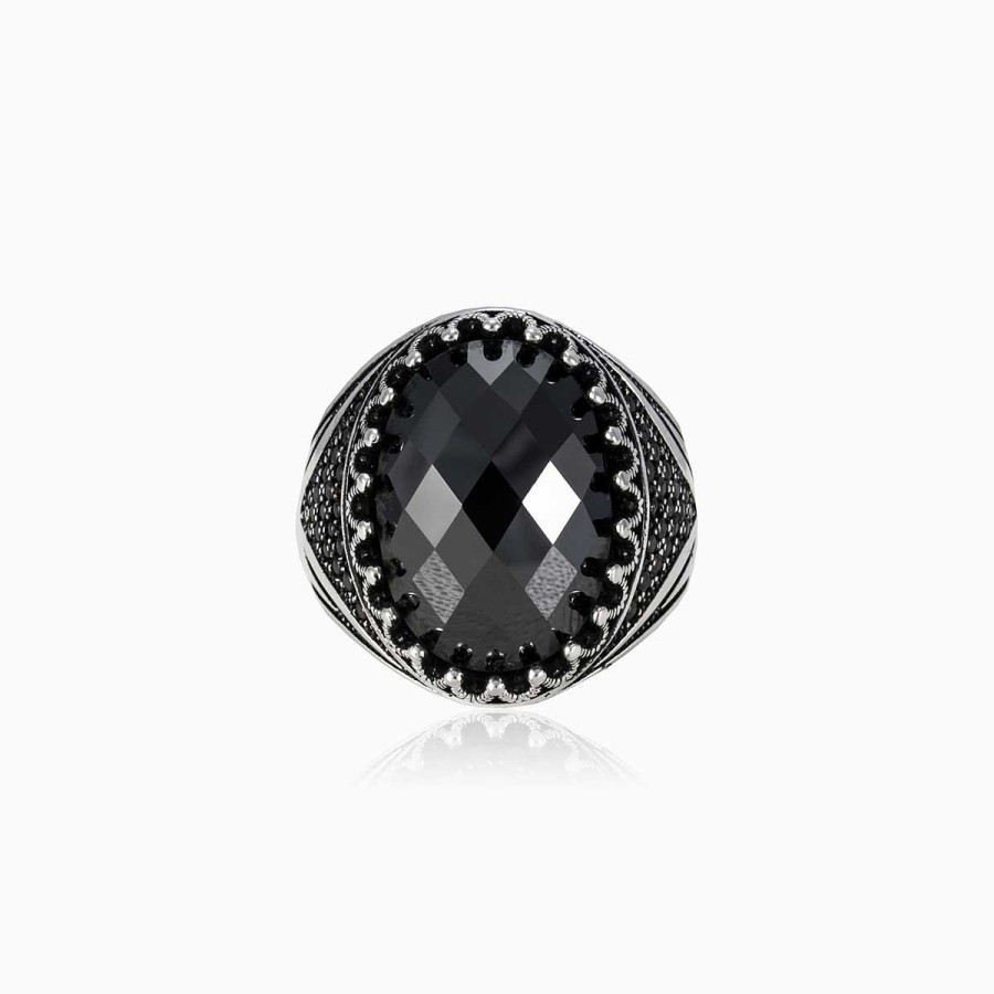 Man Monte Cristo | Black Onyx Ring