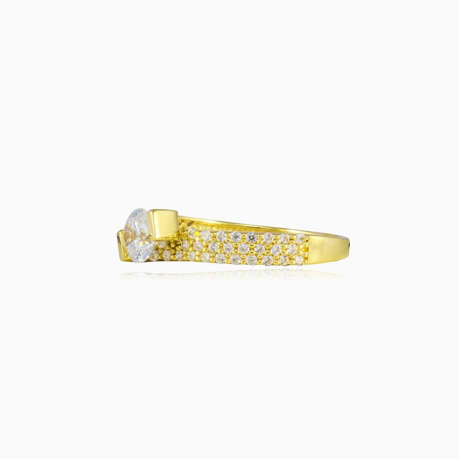 Woman Monte Cristo | Tilt Accent Gold Ring