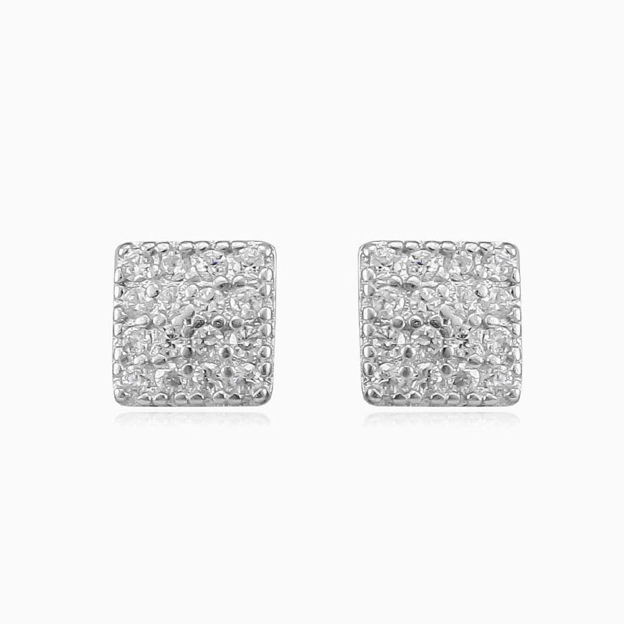 Woman Monte Cristo | Soft Square Stud Earrings