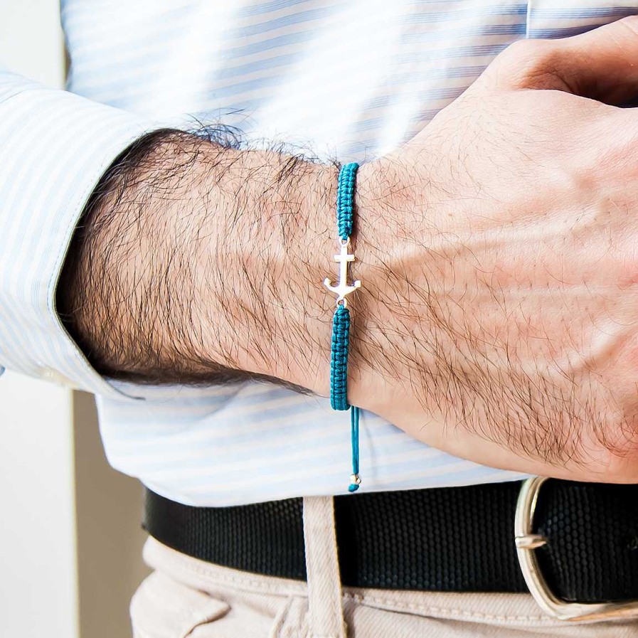 Man Monte Cristo | Blue Anchor Bracelet