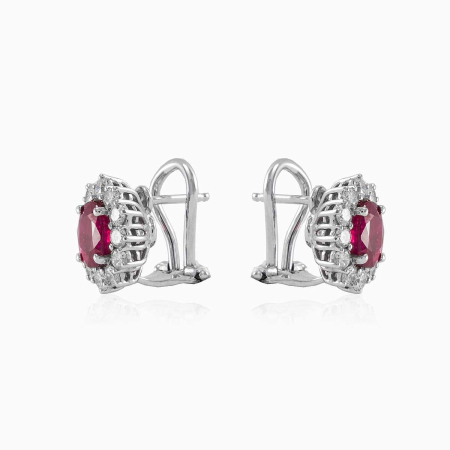 Woman Monte Cristo | Classic Ruby Earrings