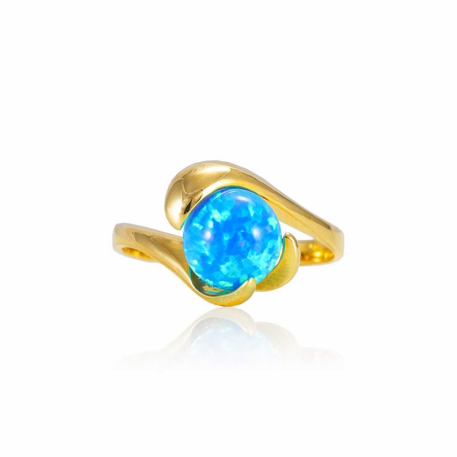 Woman Monte Cristo | Unique Blue Opal Ring