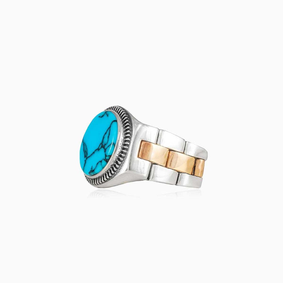 Woman Monte Cristo | Turquoise Oyster Strap Ring