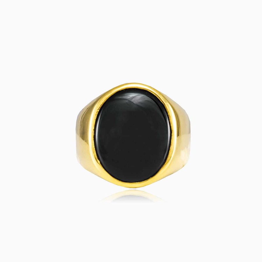 Man Monte Cristo | Oval Gold Plated Ring