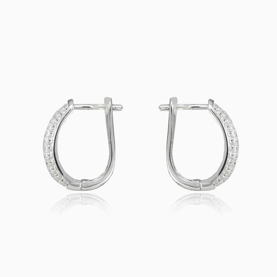 Woman Monte Cristo | Four Crystal Rows Earrings