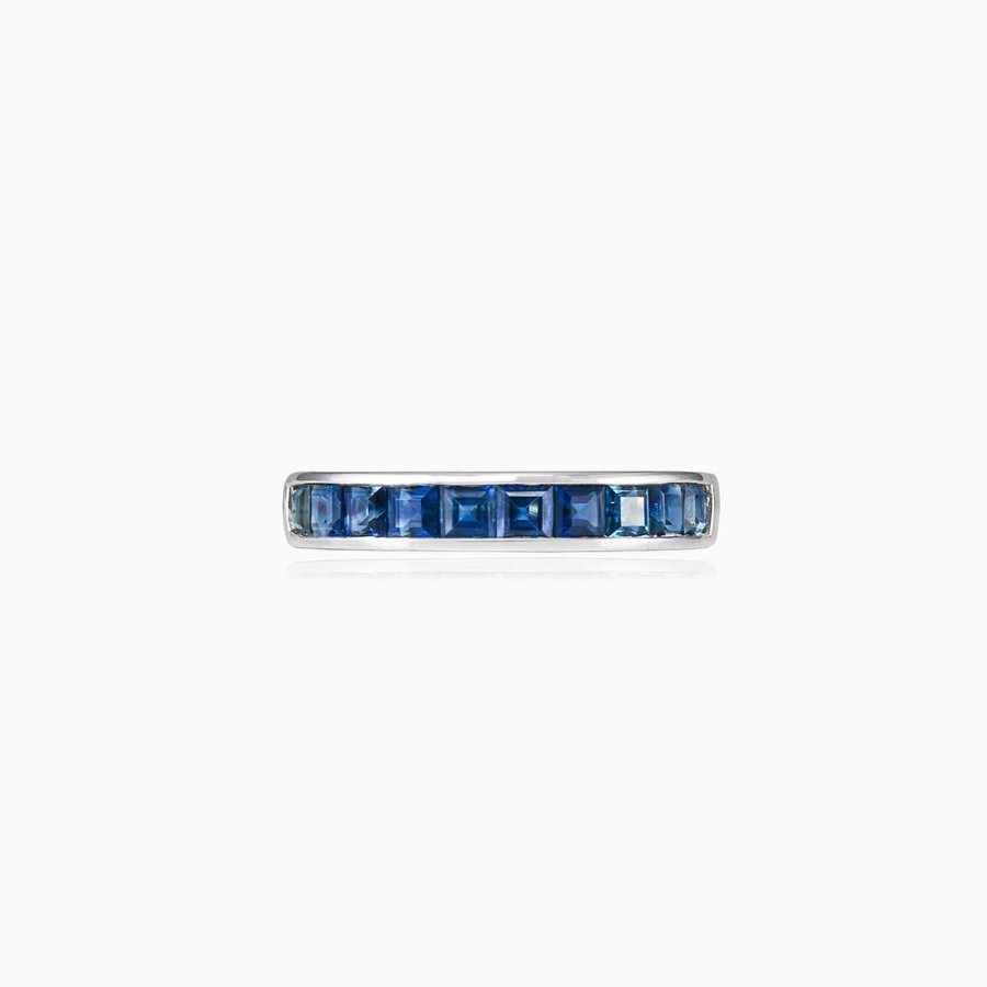 Woman Monte Cristo | Blue Sapphire Band