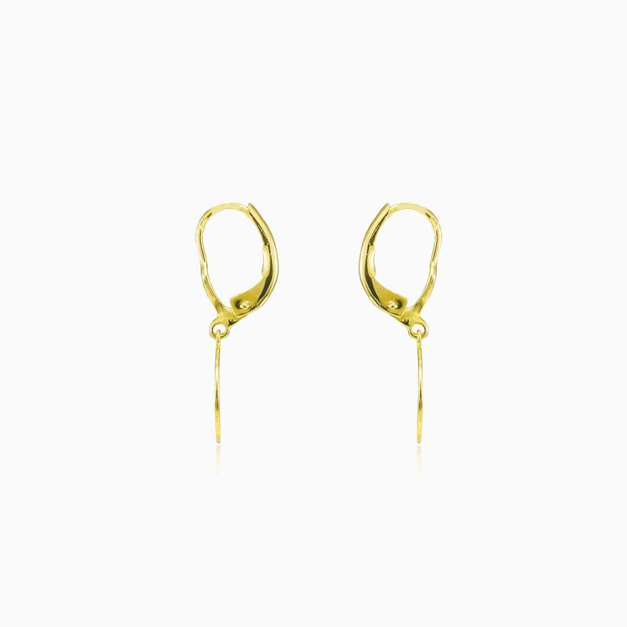 Woman Monte Cristo | Simple Tree Of Life Gold Earrings