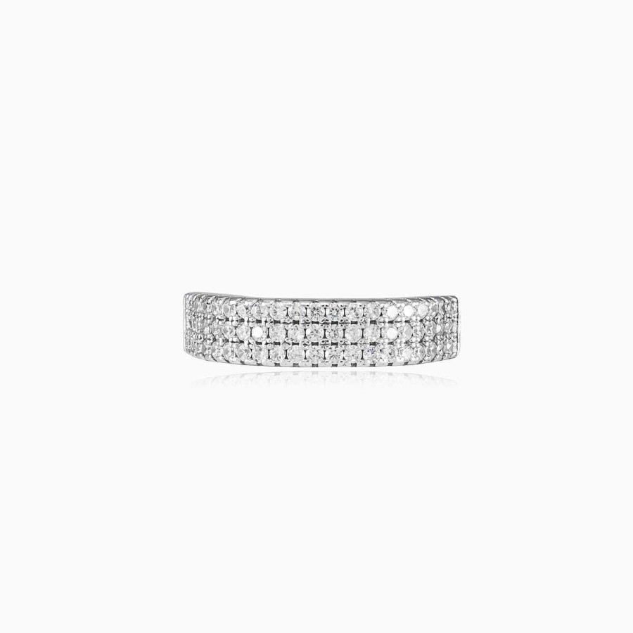 Woman Monte Cristo | Three Crystal Rows Ring