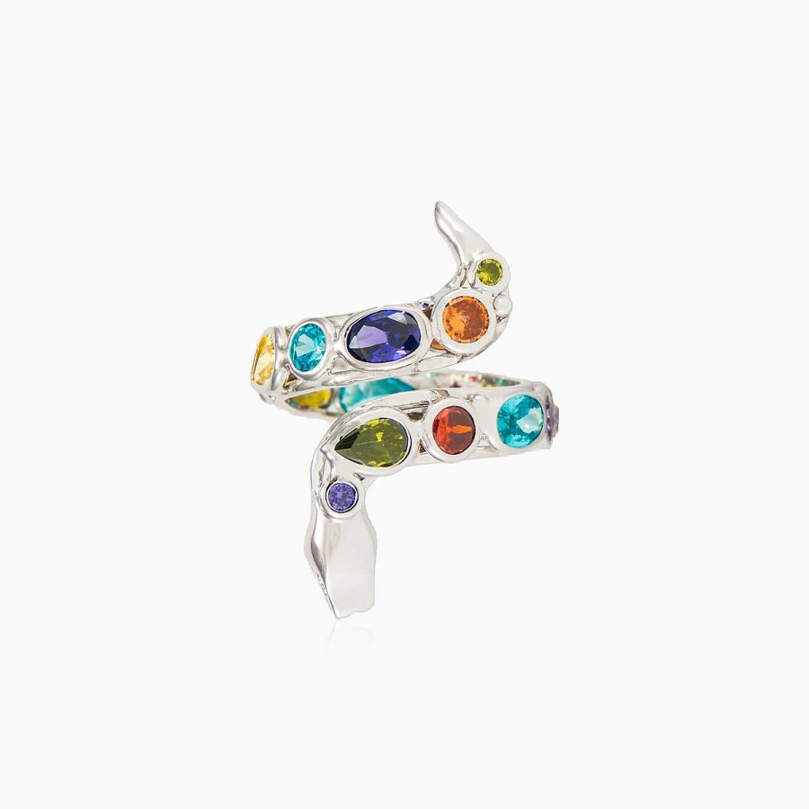 Woman Monte Cristo | Mosaico White Snake Ring