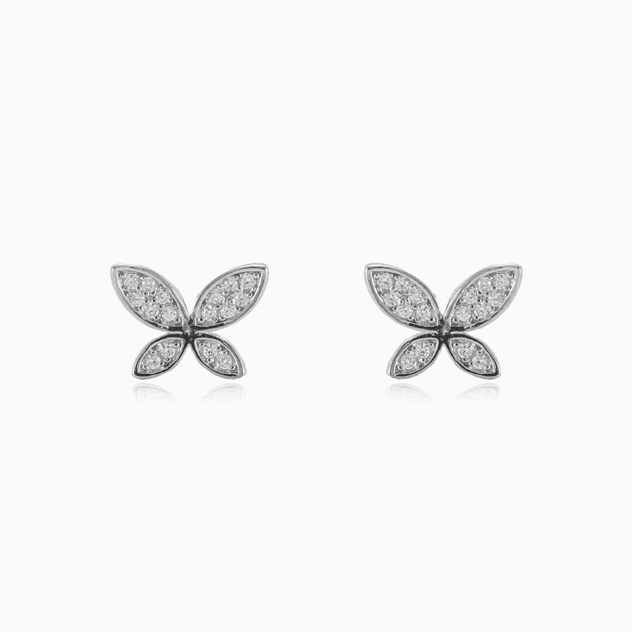 Woman Monte Cristo | Floral Butterfly Earrings