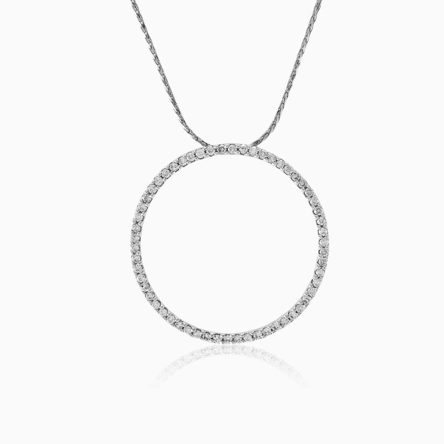 Woman Monte Cristo | Diamond Circle Pendant