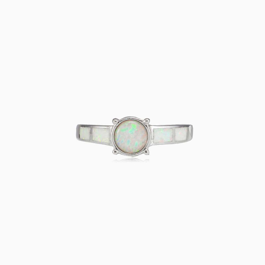 Woman Monte Cristo | Hip White Opal Ring