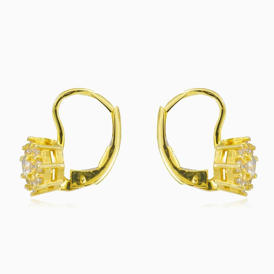 Woman Monte Cristo | Drop Crystal Gold Earrings