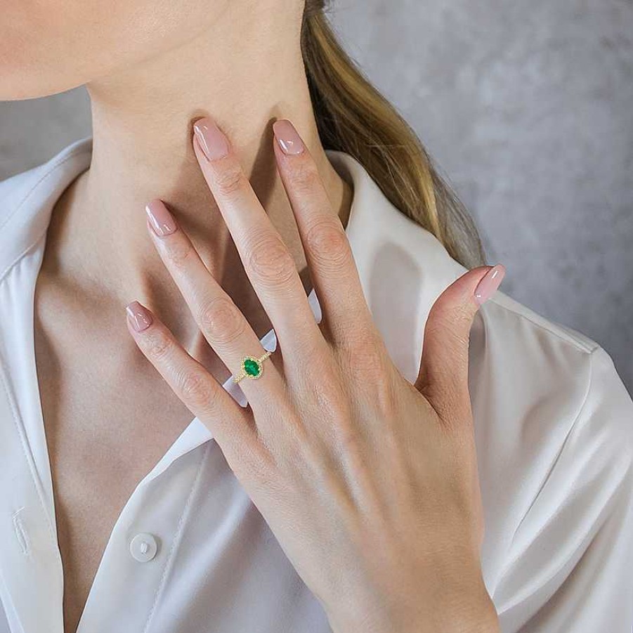 Woman Monte Cristo | Soft Royal Emerald Ring