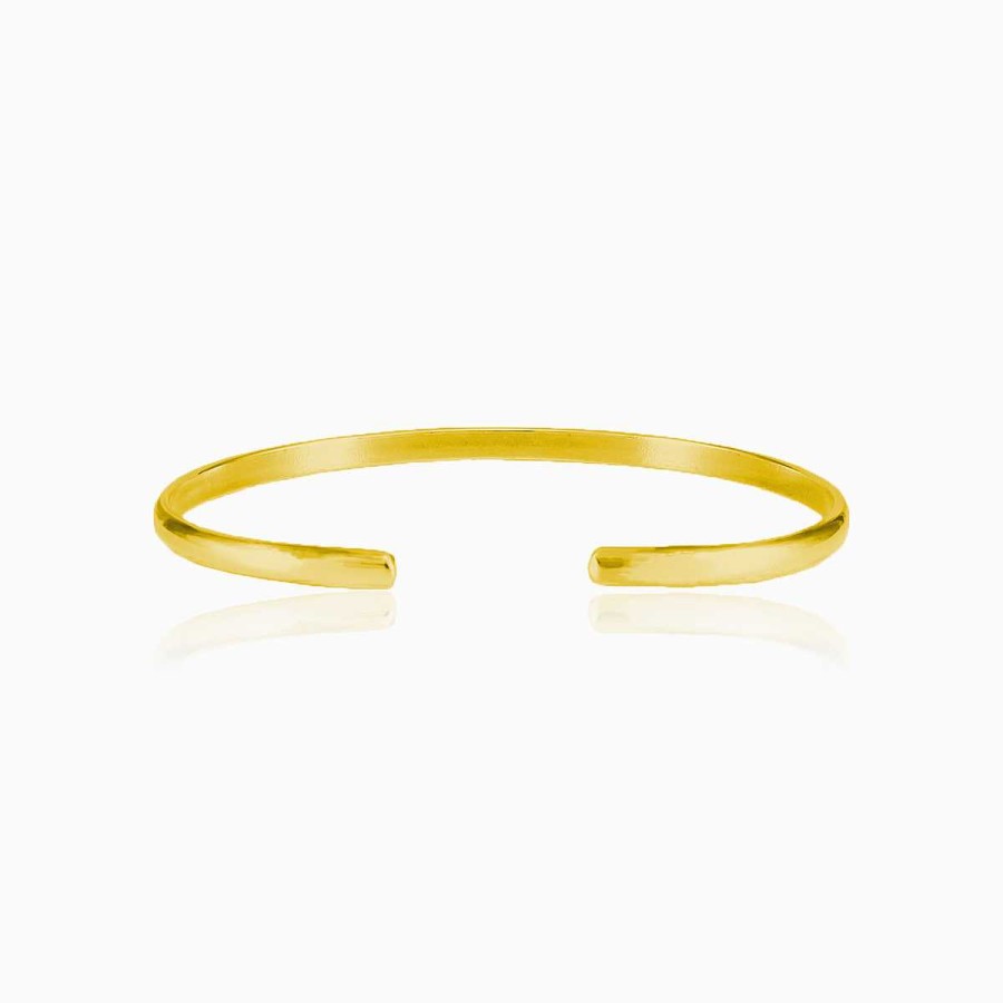 Woman Monte Cristo | Thin Gold Cuff Bracelet