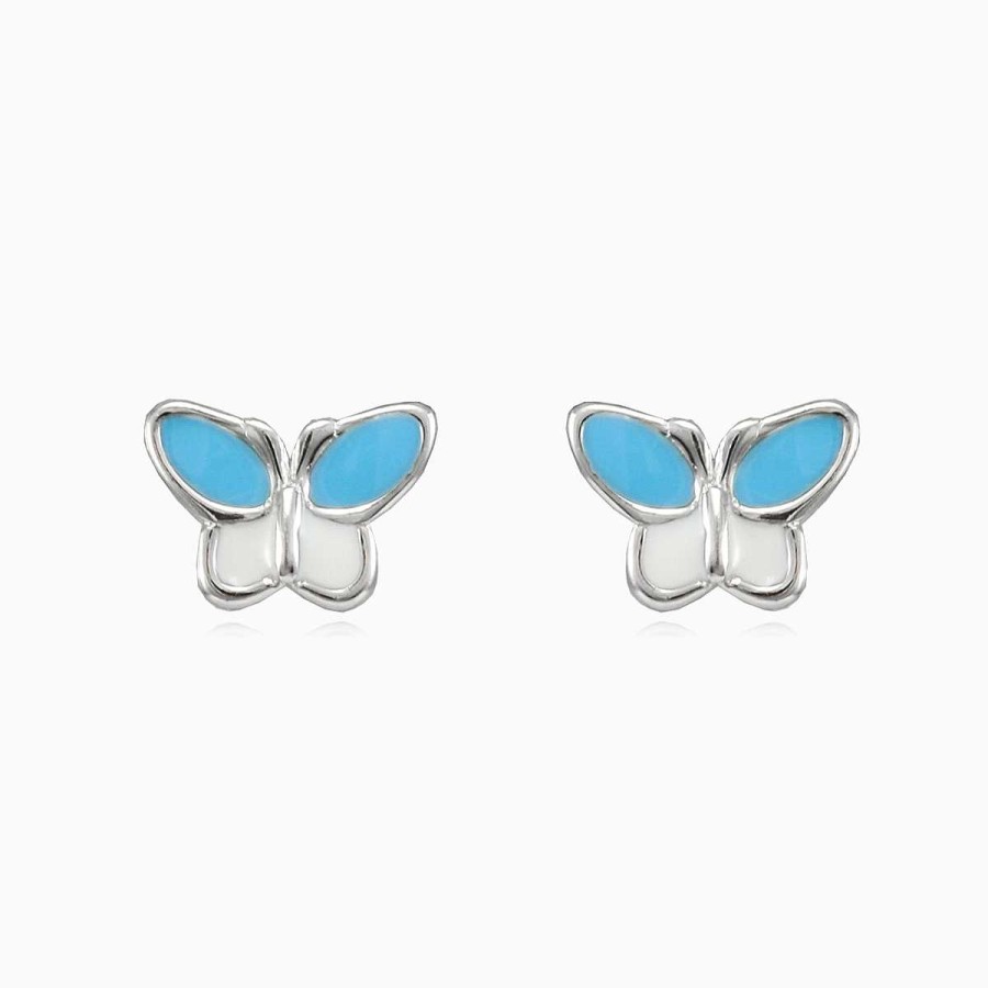 Woman Monte Cristo | Blue Butterfly Earrings