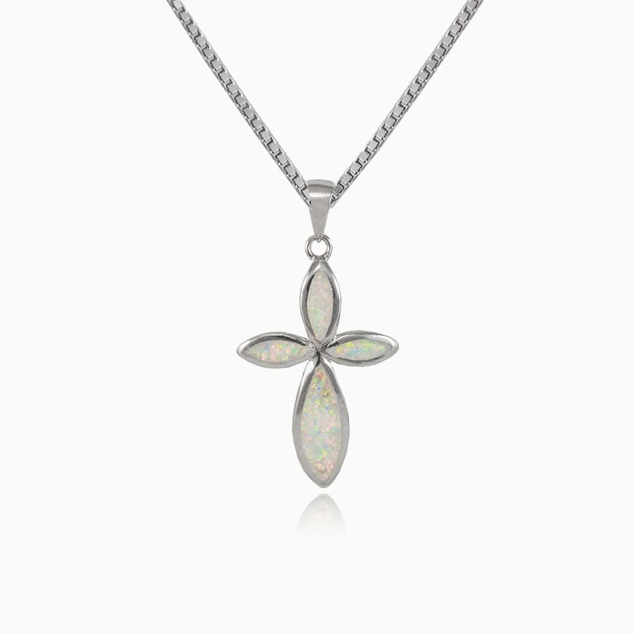 Woman Monte Cristo | Marquise White Opal Cross