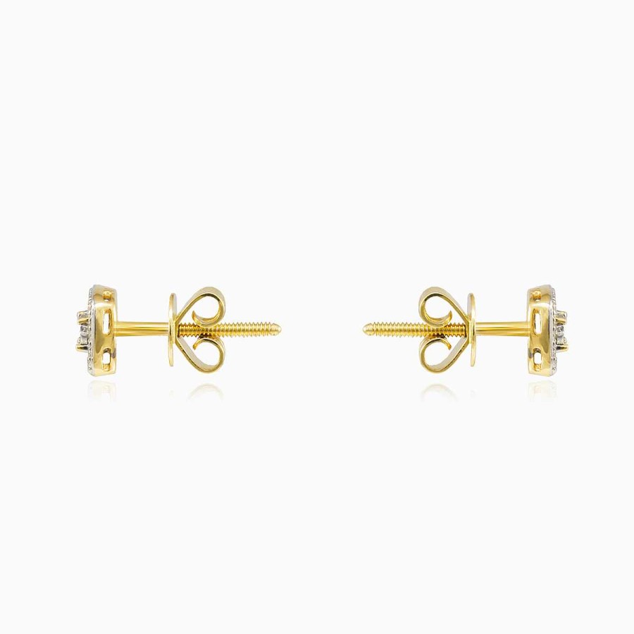 Woman Monte Cristo | Square Diamond Studs