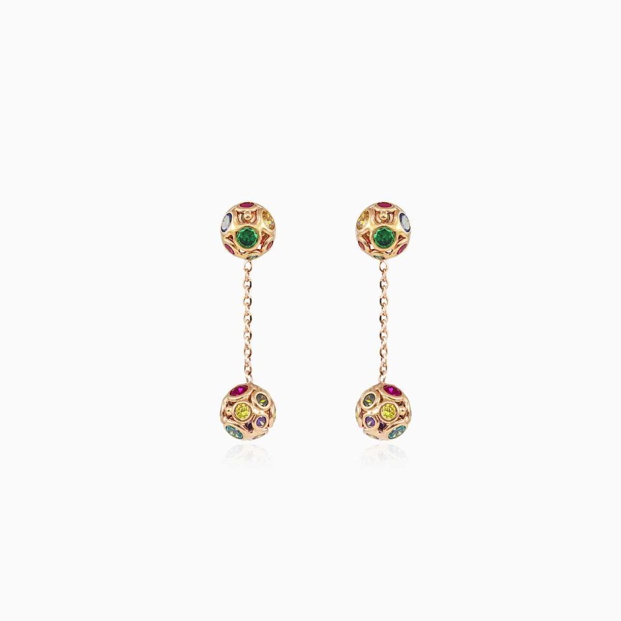 Woman Monte Cristo | Mosaico Chain Dangling Earrings