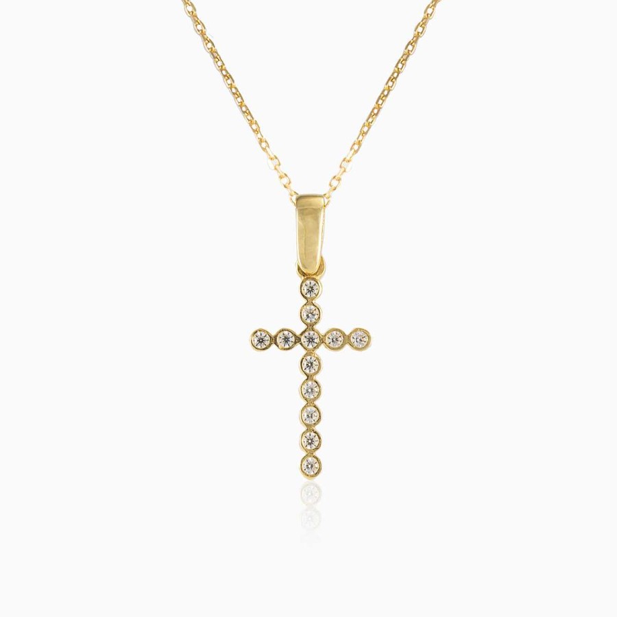 Woman Monte Cristo | Round Crystal Cross