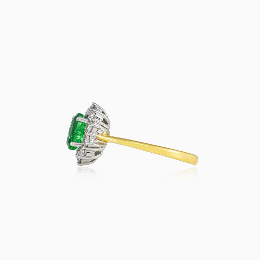 Woman Monte Cristo | Royal Emerald Yellow Gold Ring